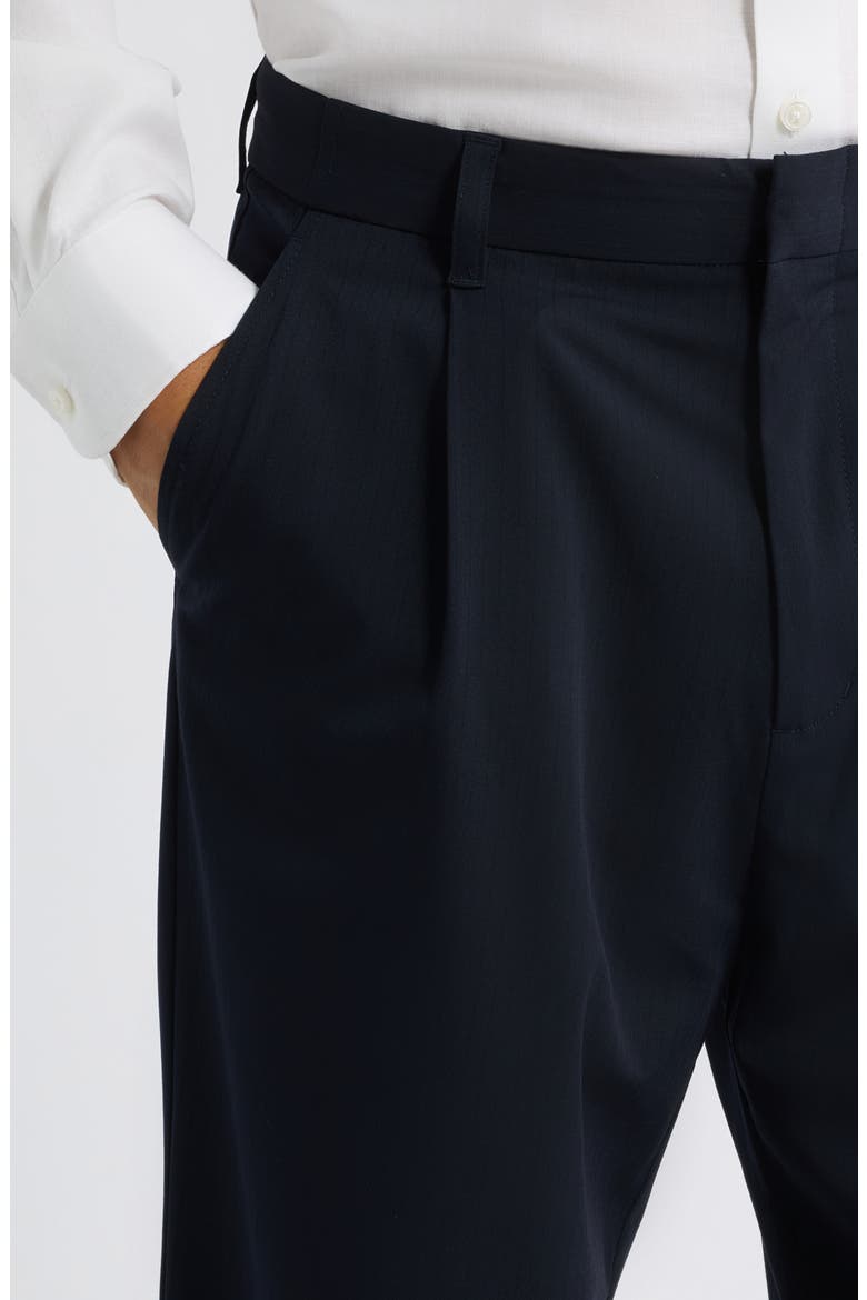 Savalentin Pleated Wide Leg Pants, Alternate, color, SALUTE