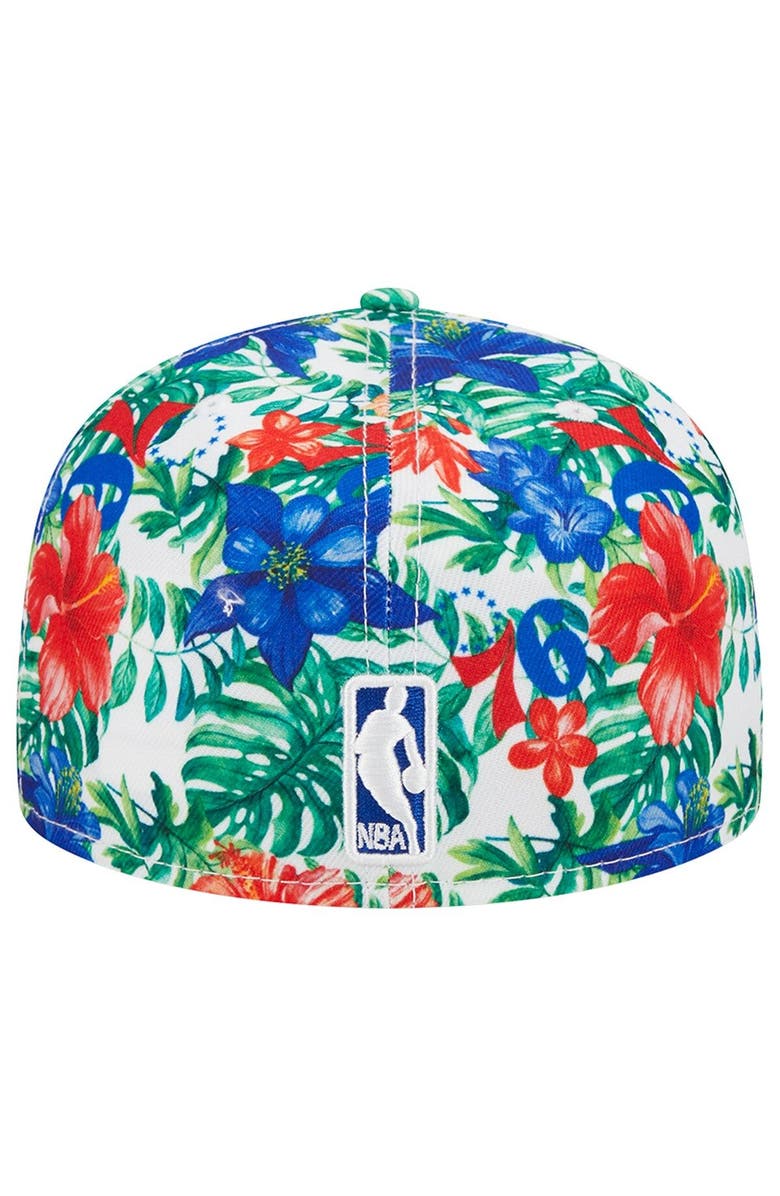 New Era Men's New Era Philadelphia 76ers Tropical Hibiscus 59FIFTY Fitted Hat, Alternate, color,