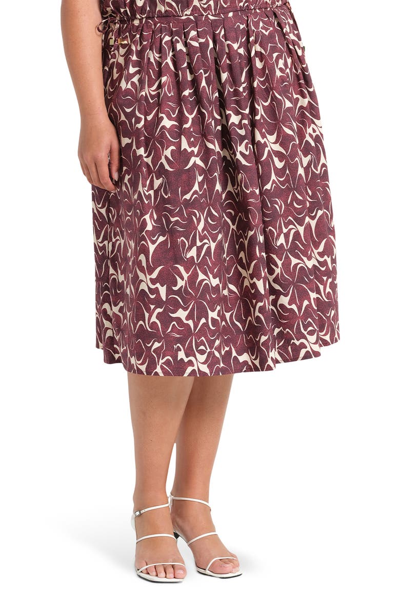 Brinley Print Skirt, Alternate, color, ORCHID