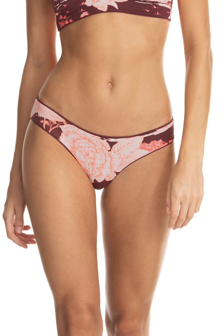 Crimson Circus Sublime Reversible Bikini Bottoms, Alternate, color, RED