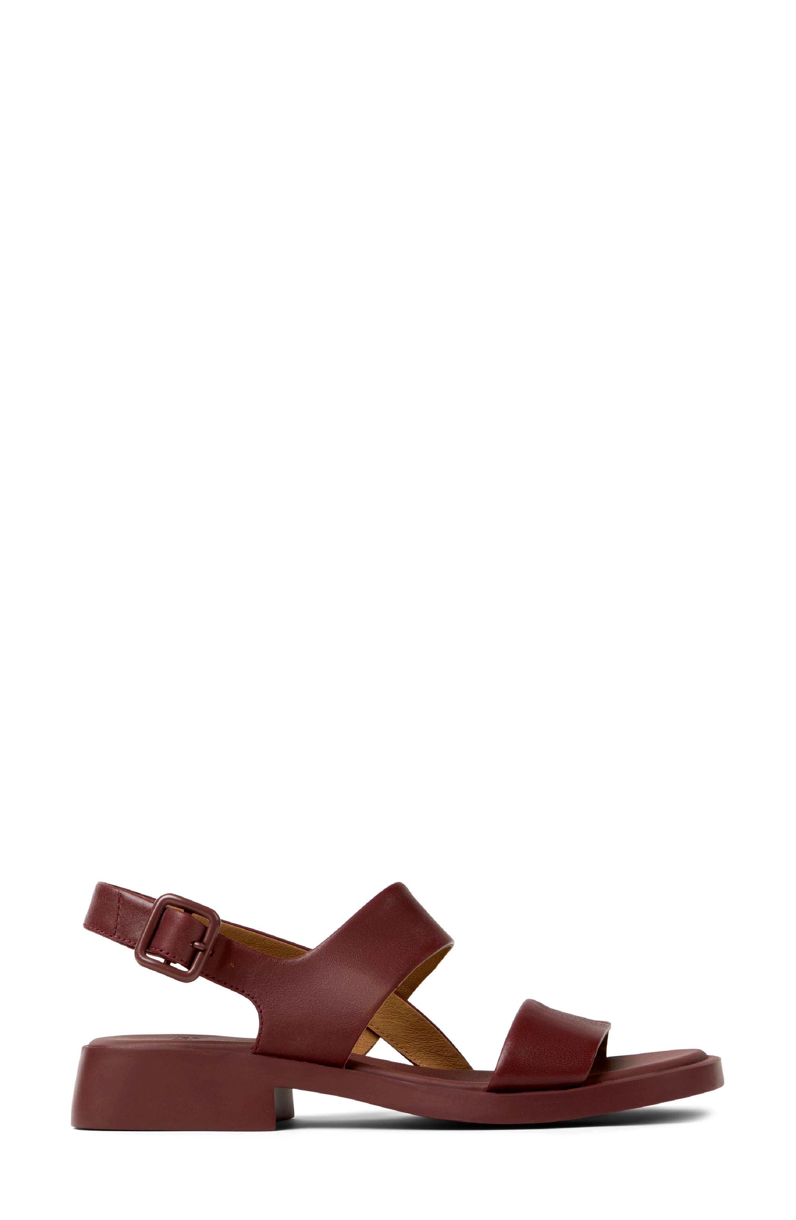 Dana Sandal, Alternate, color, BURGUNDY