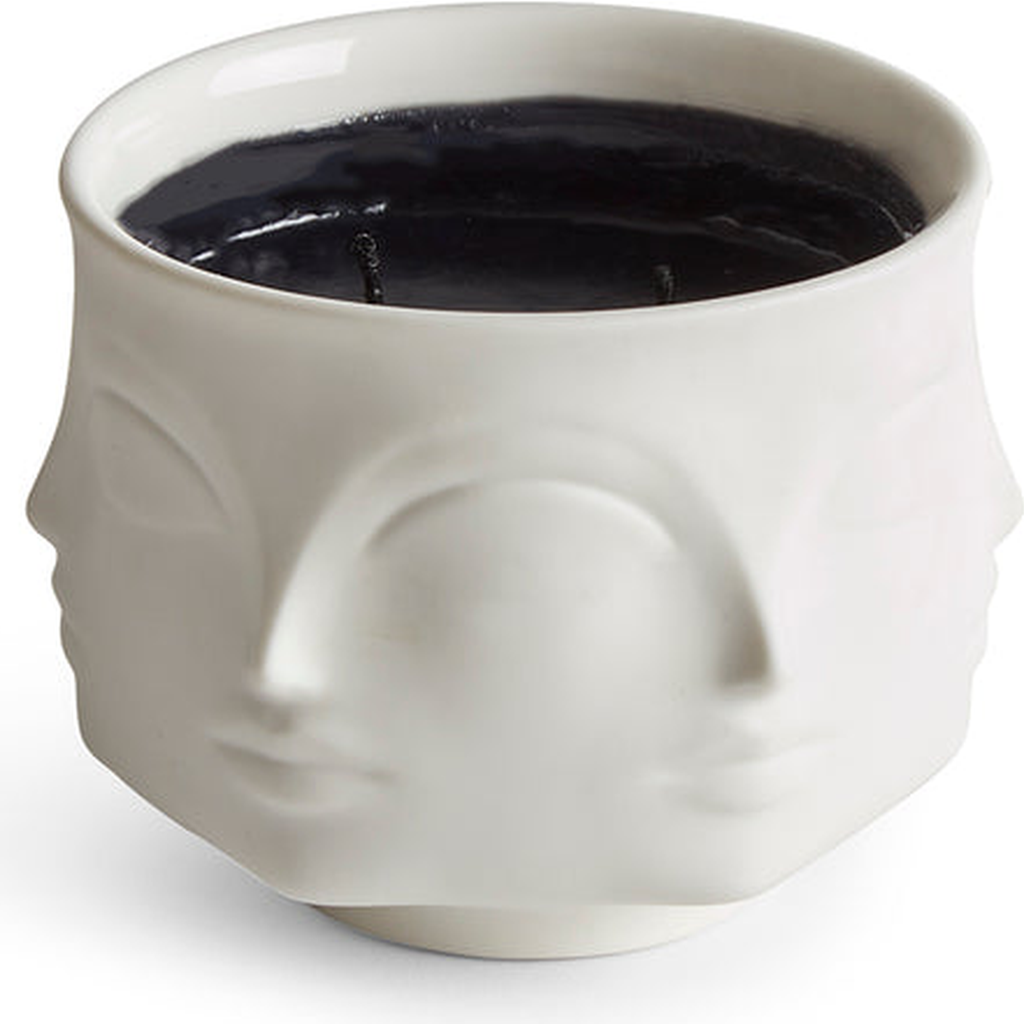 Jonathan Adler Muse Noir Ceramic Candle In White