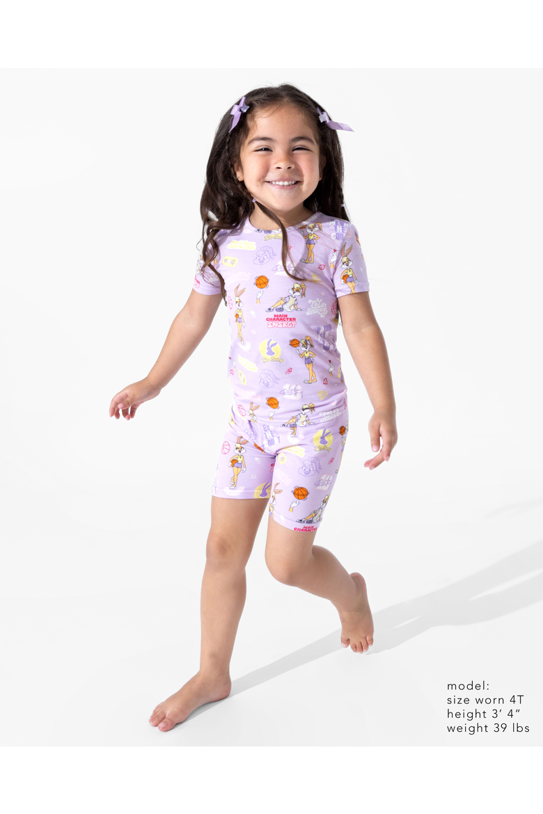Lola Bunny Kids 2-Piece Short Sleeve & Shorts Pajama Set, Alternate, color, Lola Bunny