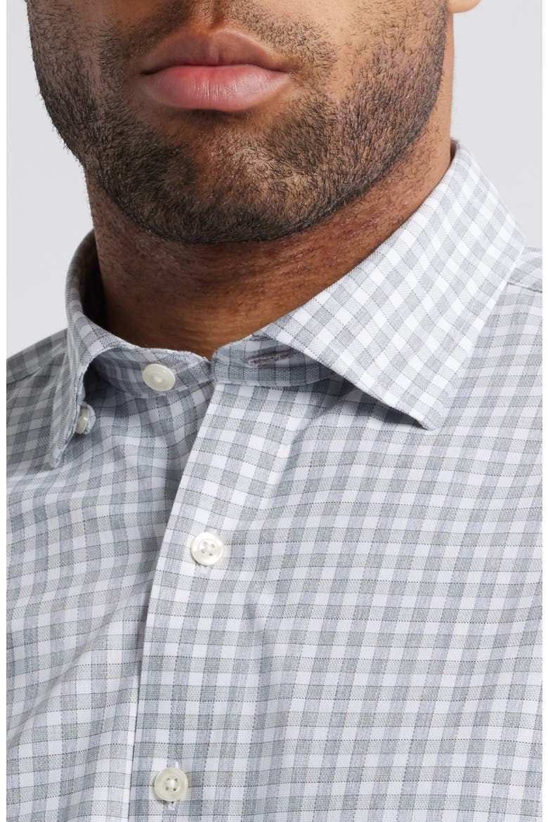 Westwood Plaid Button-Up Shirt, Alternate, color, LIGHT GRAY
