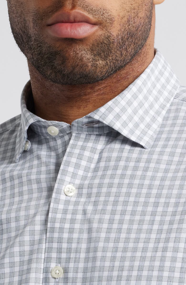 johnnie-O Westwood Plaid Button-Up Shirt, Alternate, color, Light Gray