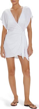ViX Paula Hermanny Emily Cover-Up Wrap Dress