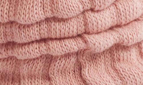 Stems Open Knit Knee High Socks In Pink