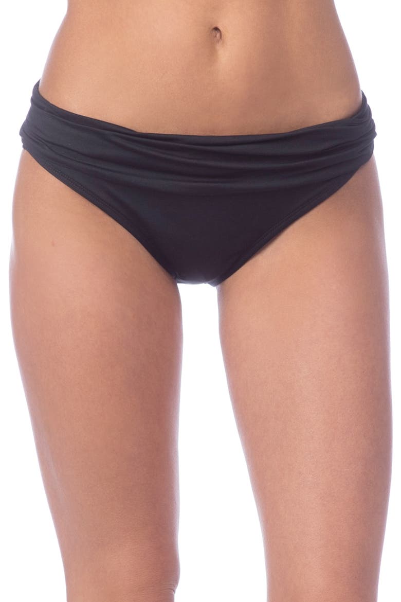 Island Goddess Hipster Bikini Bottoms, Main, color, BLACK