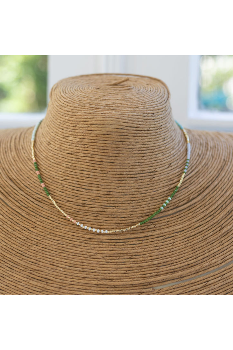 Coral Cactus Necklace, Alternate, color, Green