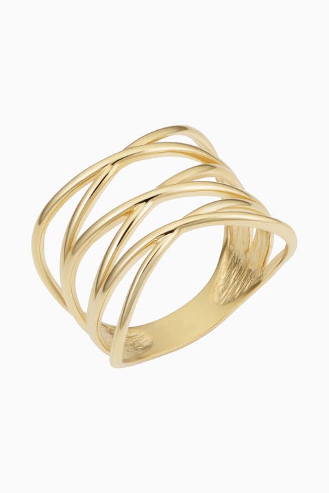 14K Yellow Gold West Side Highway Ring