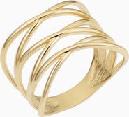 Oradina 14K Yellow Gold West Side Highway Ring