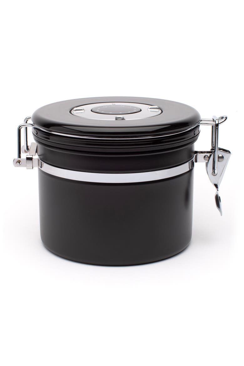 Small Coffee & Tea Canister, Main, color, BLACK