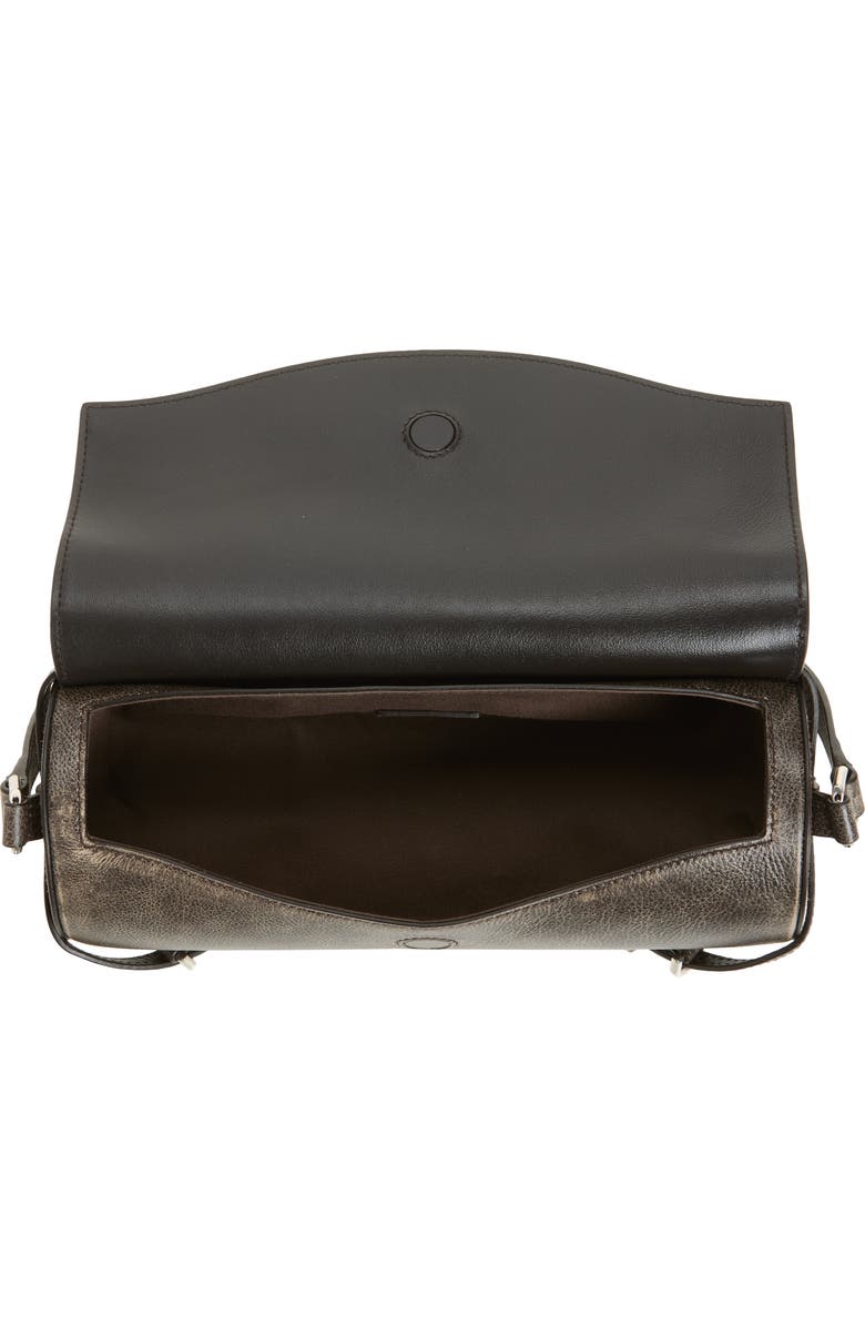 Givenchy Voyou Roller Leather Crossbody Bag, Alternate, color, Black/ Brown Mud