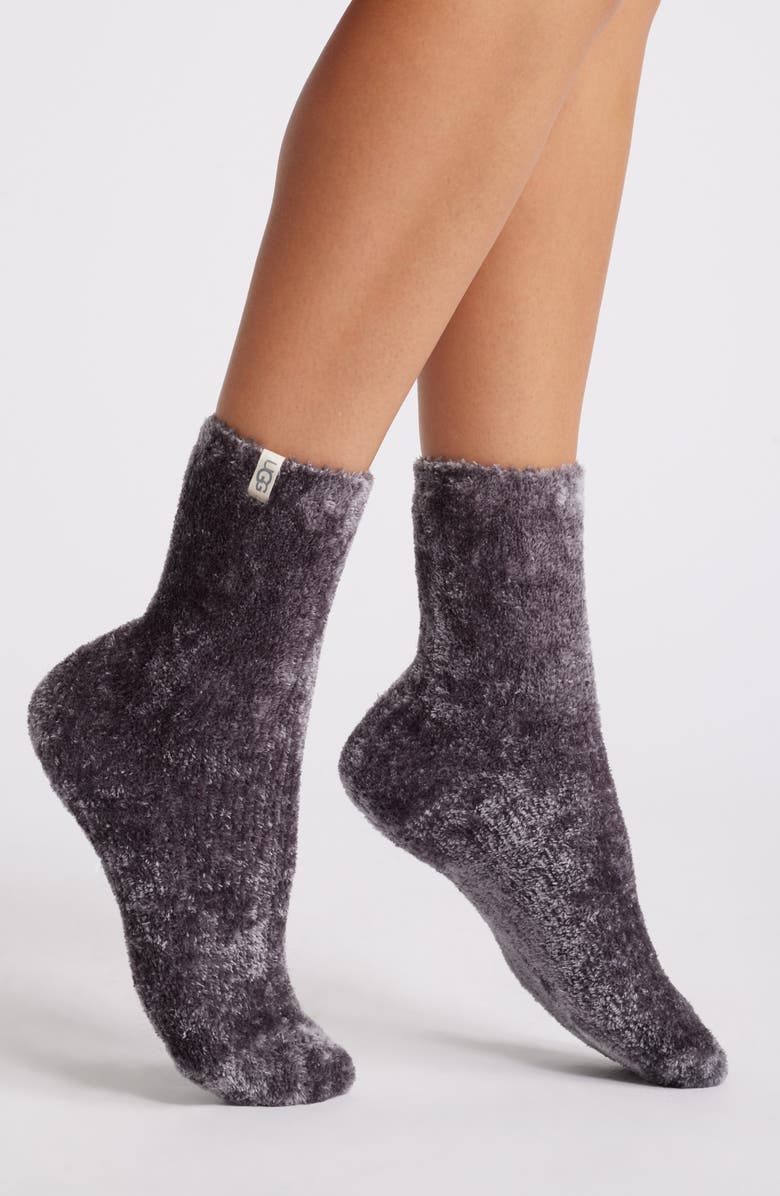 UGG<sup>®</sup> Leda Chenille Crew Socks, Main, color, 