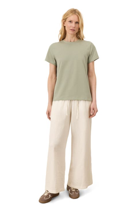 Luxe Essential Crewneck Tee Made With Organic Cotton