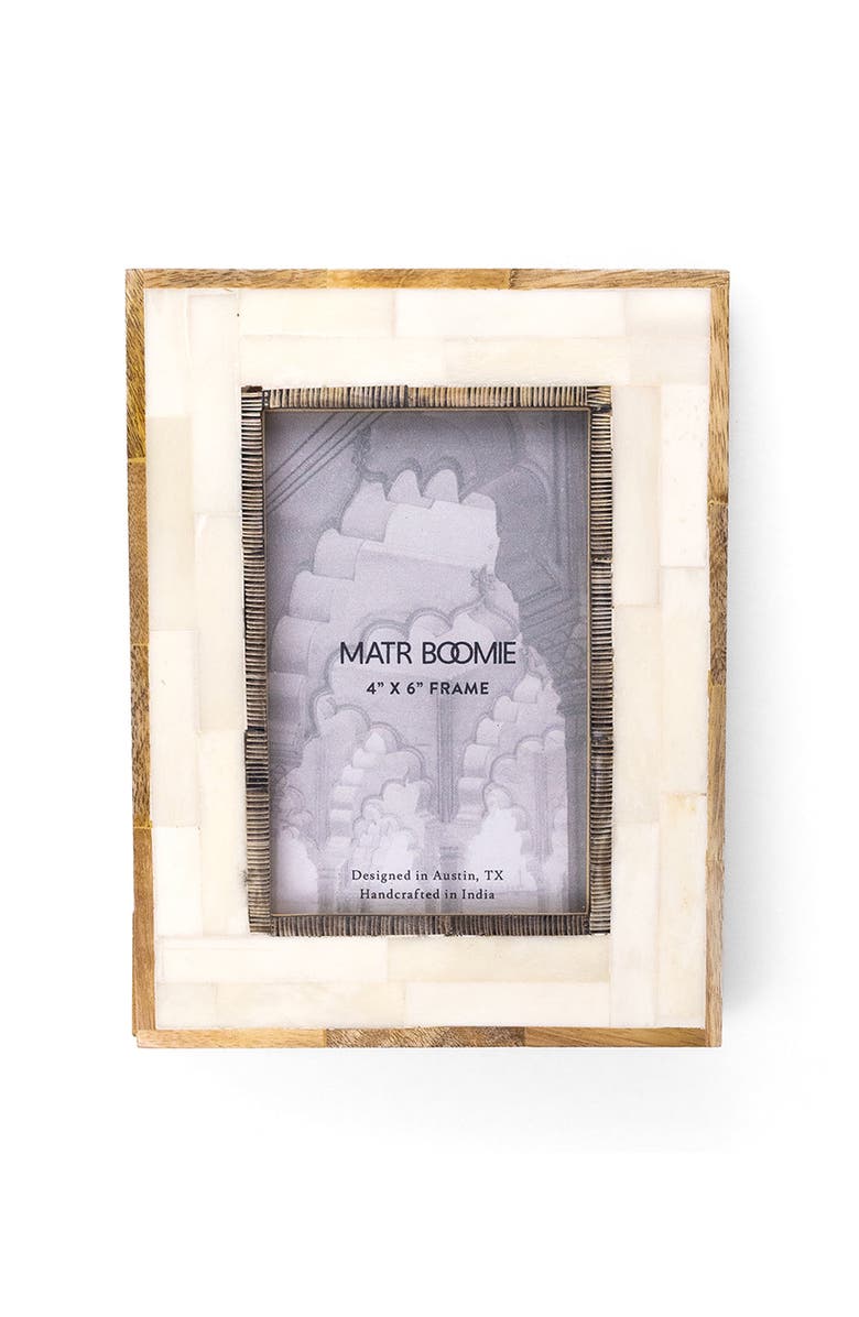 Matr Boomie Janaka Picture Frame - Carved Bone and Horn, Main, color, Carved Bone And Horn - 3X3
