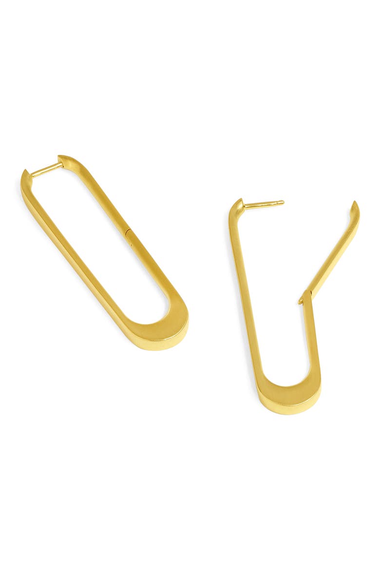 Crosby Drop Hoop Earrings, Alternate, color, YELLOW GOLD