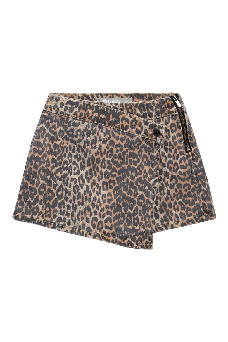 Kids' Leopard Print Skort, Main, color, LEOPARD