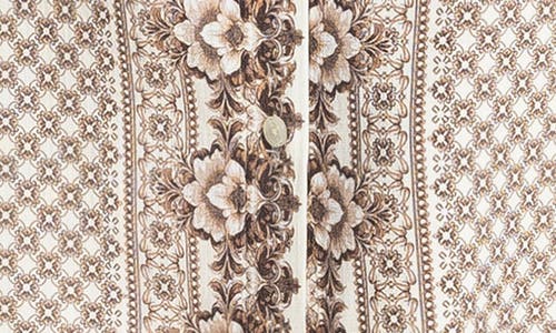 Max Studio Embroidered Shirtdress In Neutral