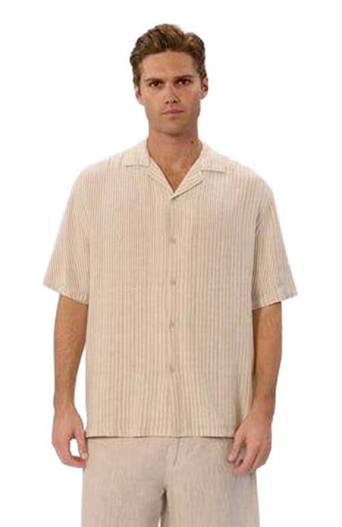 Industrie Australia The Forretta Short Sleeve Shirt In Neutral