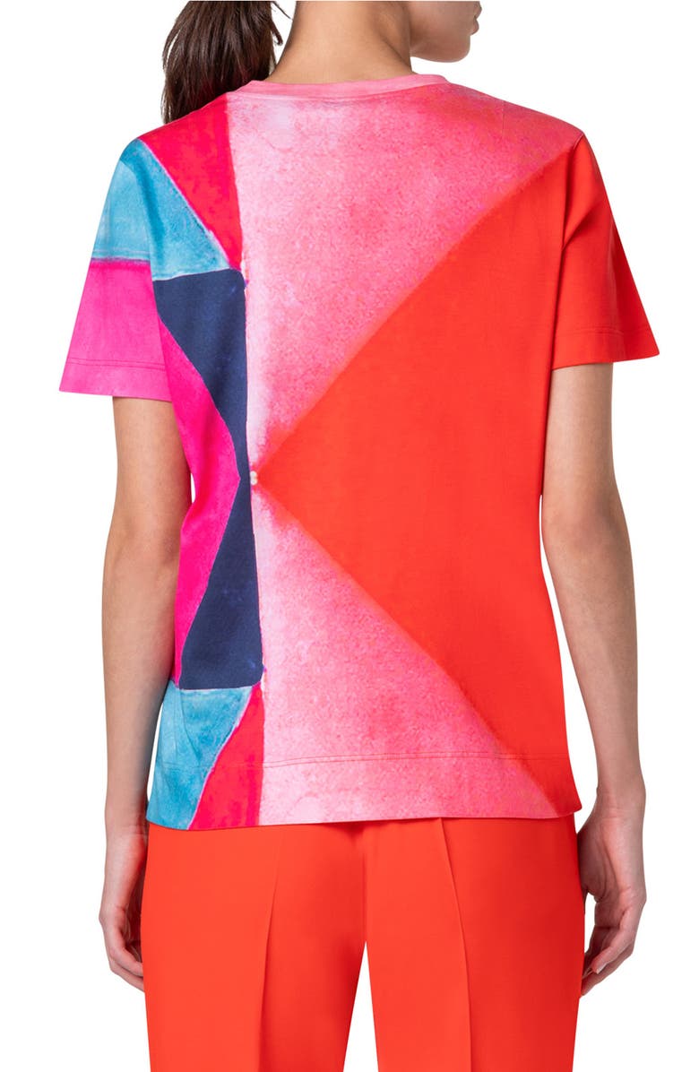Akris Spectra Print T-Shirt, Alternate, color,