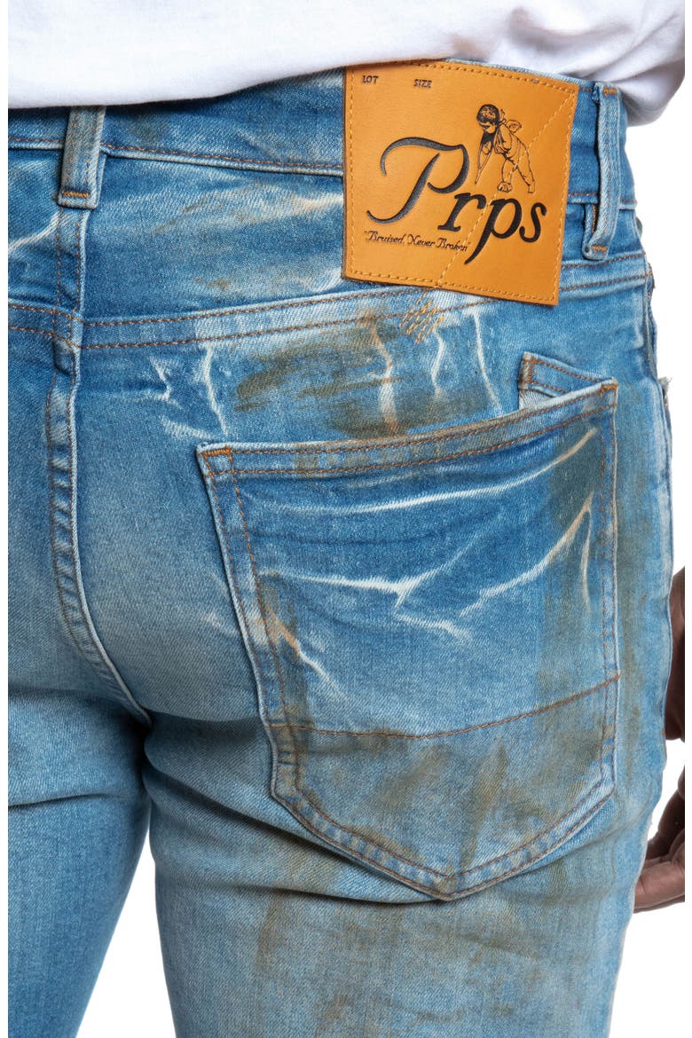 Fenella Distressed Skinny Fit Jeans, Alternate, color, BLUE