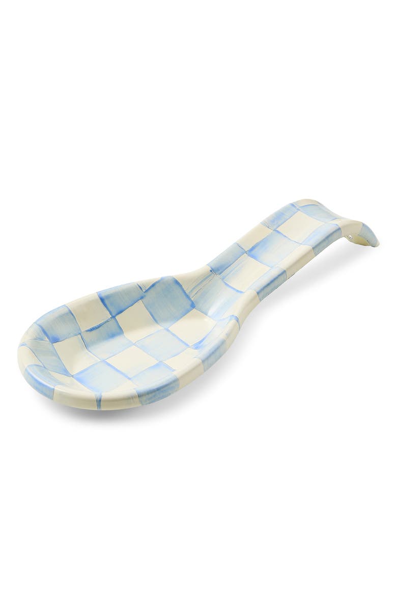 MACKENZIE CHILDS Sky Check Spoon Rest, Main, color, Sky Check