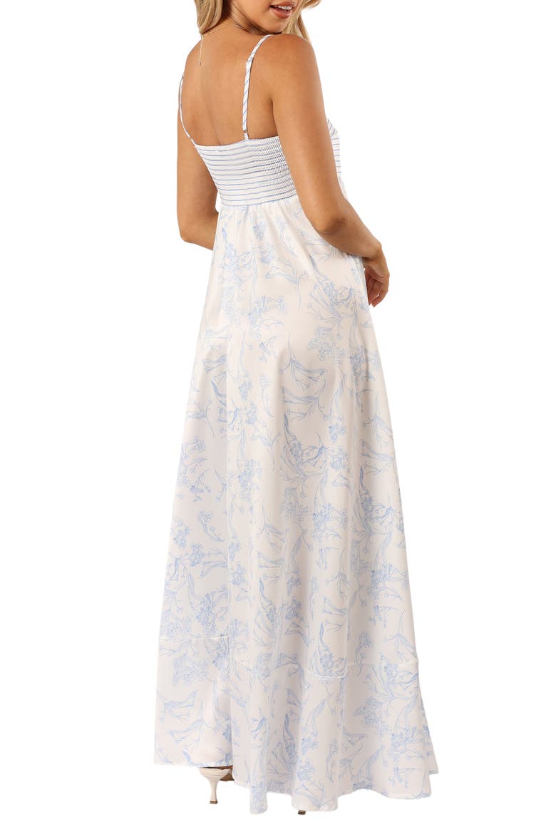 Mckay Print Maxi Dress, Alternate, color, BLUE