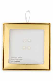 NORDSTROM RACK Set of 2 Assorted Cubic Zirconia Stud Earrings