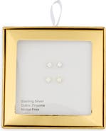 NORDSTROM RACK Set of 2 Assorted Cubic Zirconia Stud Earrings