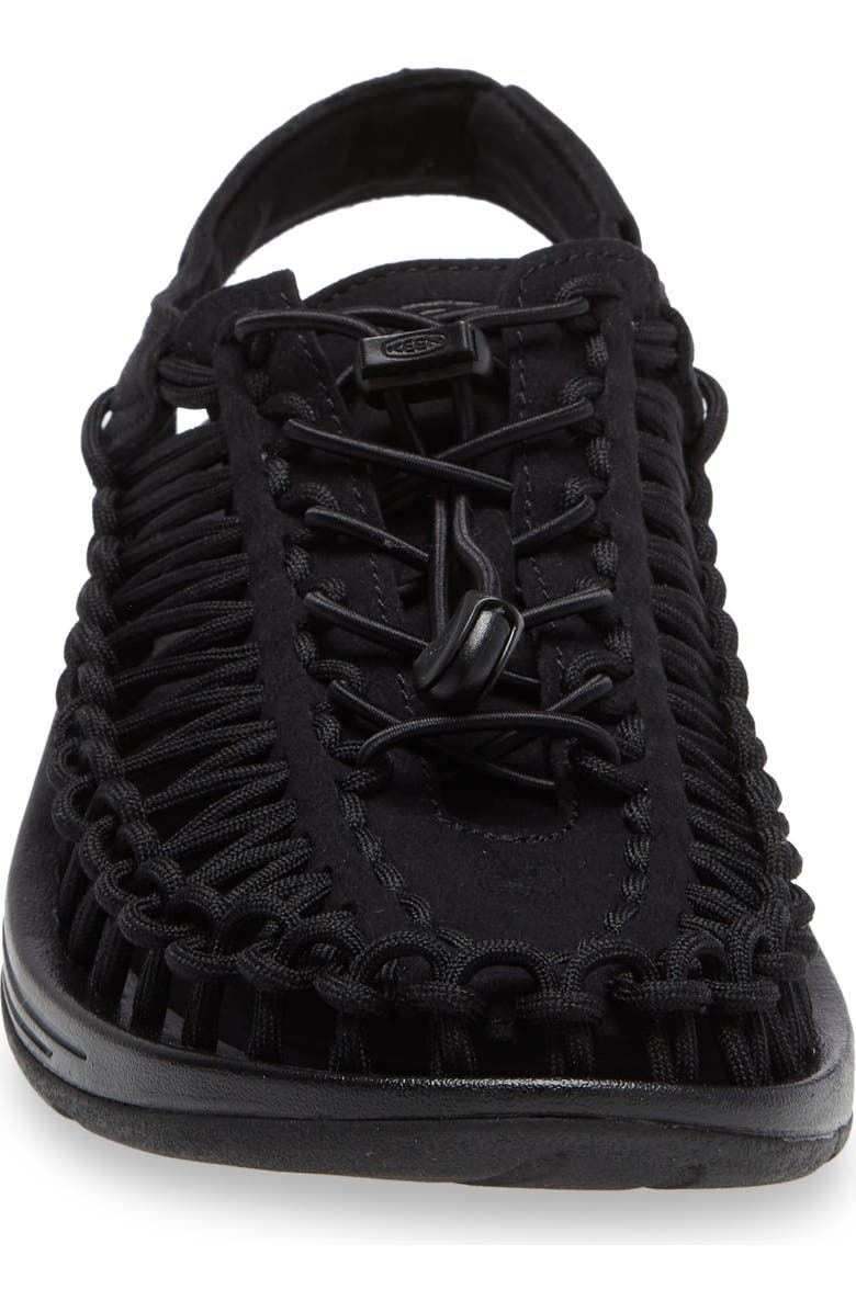 KEEN Uneek Two-Cord Sandal, Alternate, color, Black/ Black