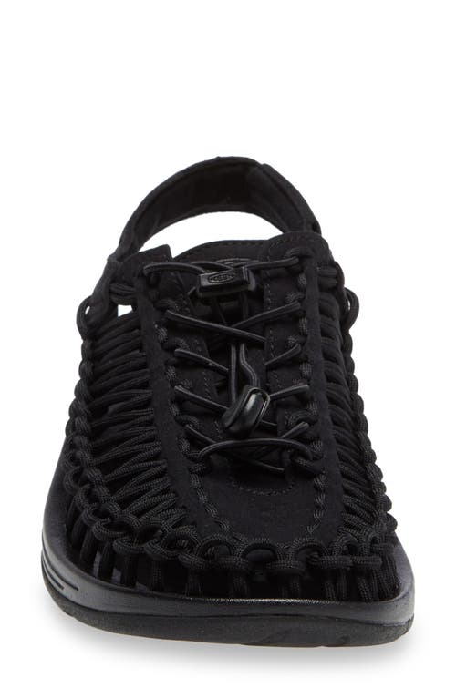 Keen Uneek Slingback Sandal In Black/black