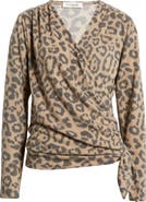 Loveappella Faux Tie Wrap Top