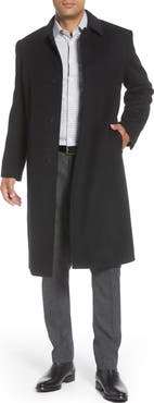 Hart Schaffner Marx Stanley Classic Fit Wool & Cashmere Overcoat