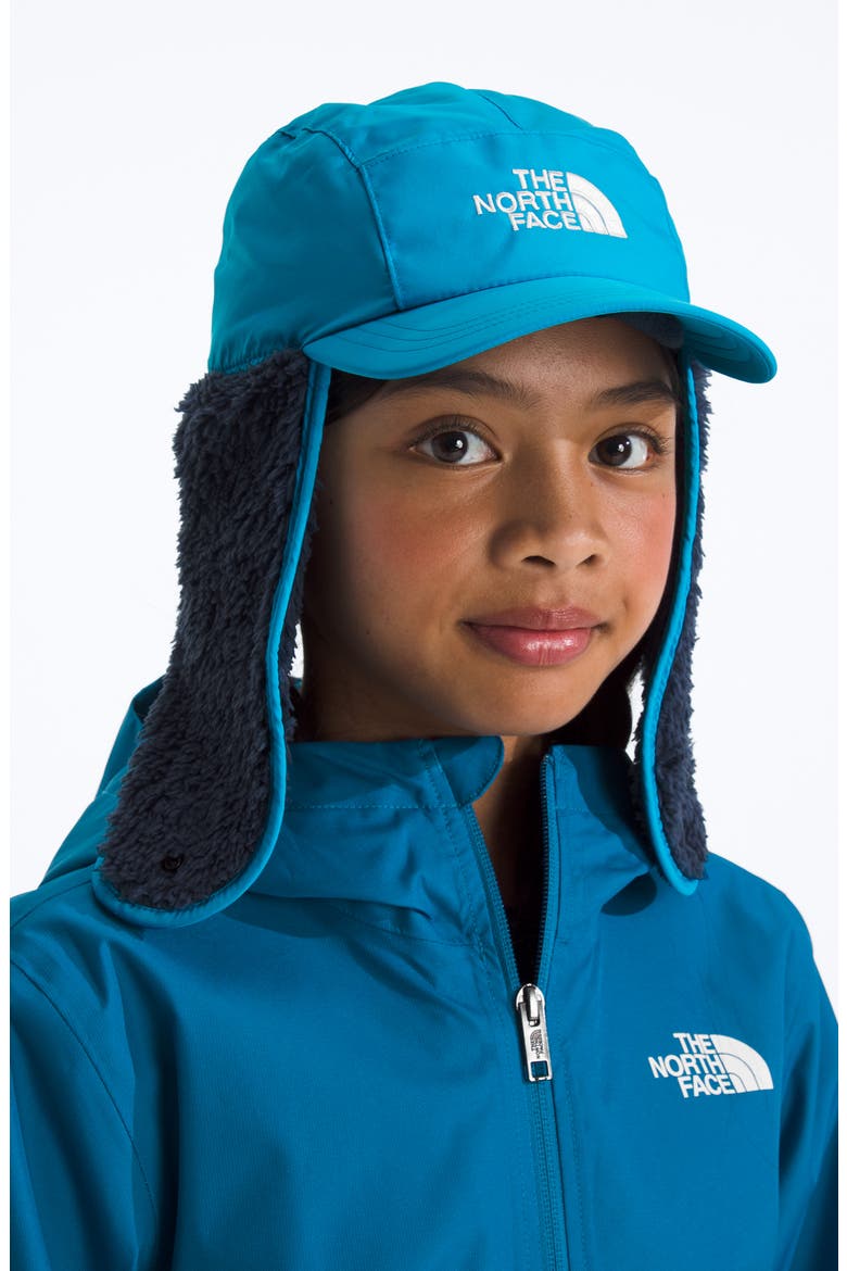 Kids' Shasta Trapper Cap, Alternate, color, MERIDIAN BLUE/ SUMMIT NAVY