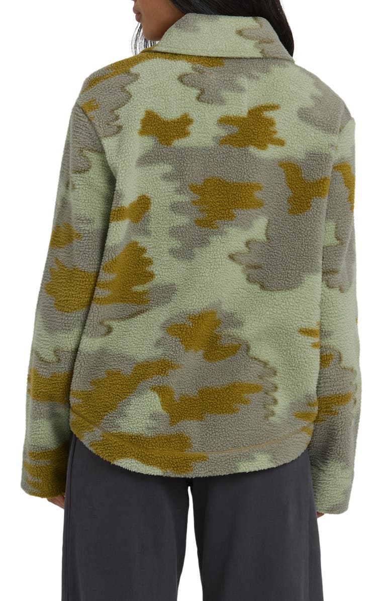 Billabong Breezy Fleece Shacket, Alternate, color, Camouflage