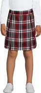 Lands' End School Uniform Girls Plaid Skort Top of Knee