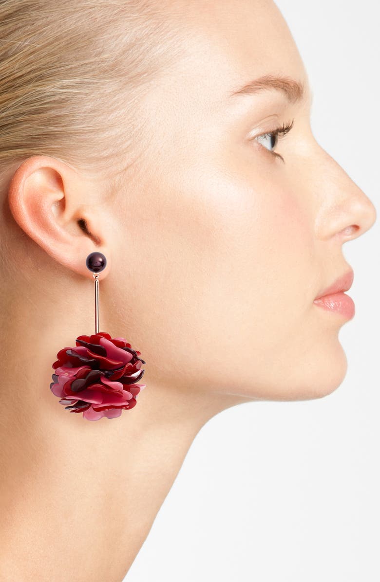 Kate Spade New York rosy outlook statement earrings, Alternate, color, Pink Multi