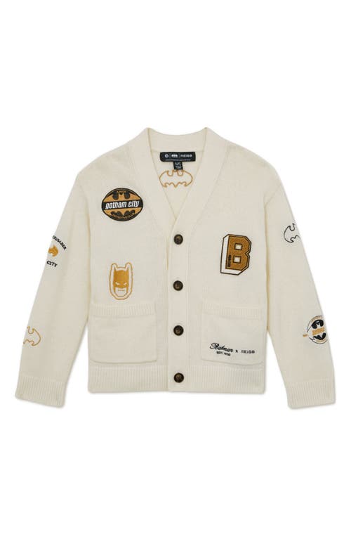 Reiss Kids' Dc® Batman Cardigan In Neutral