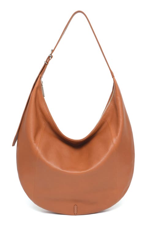 Oversize Wyatt Leather Hobo Bag