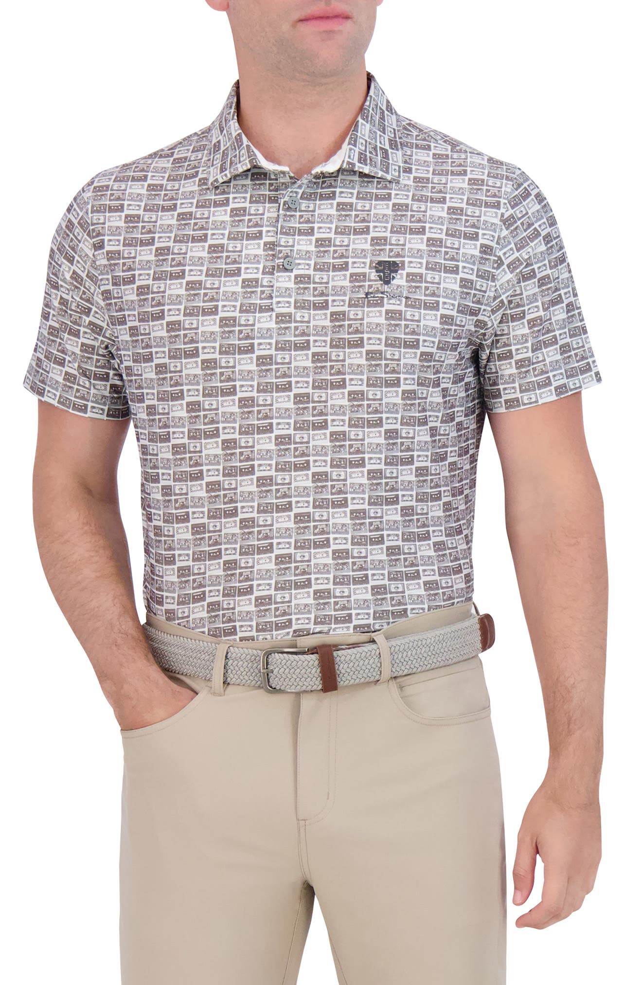 Ben Sherman Cassette Tapes Tech Jersey Golf Polo