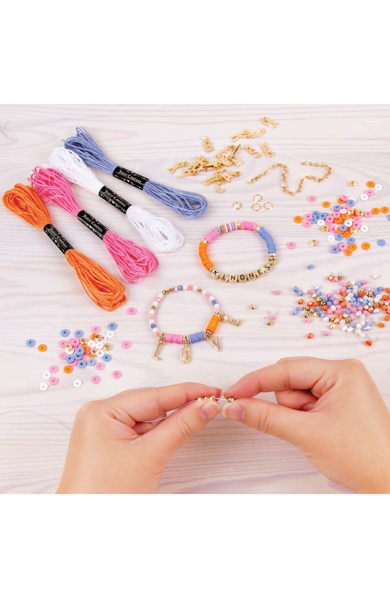 Juicy Couture Love Letters Bracelets Kit Create 8 Unique Charm Bracelets, Alternate, color, Multicolored