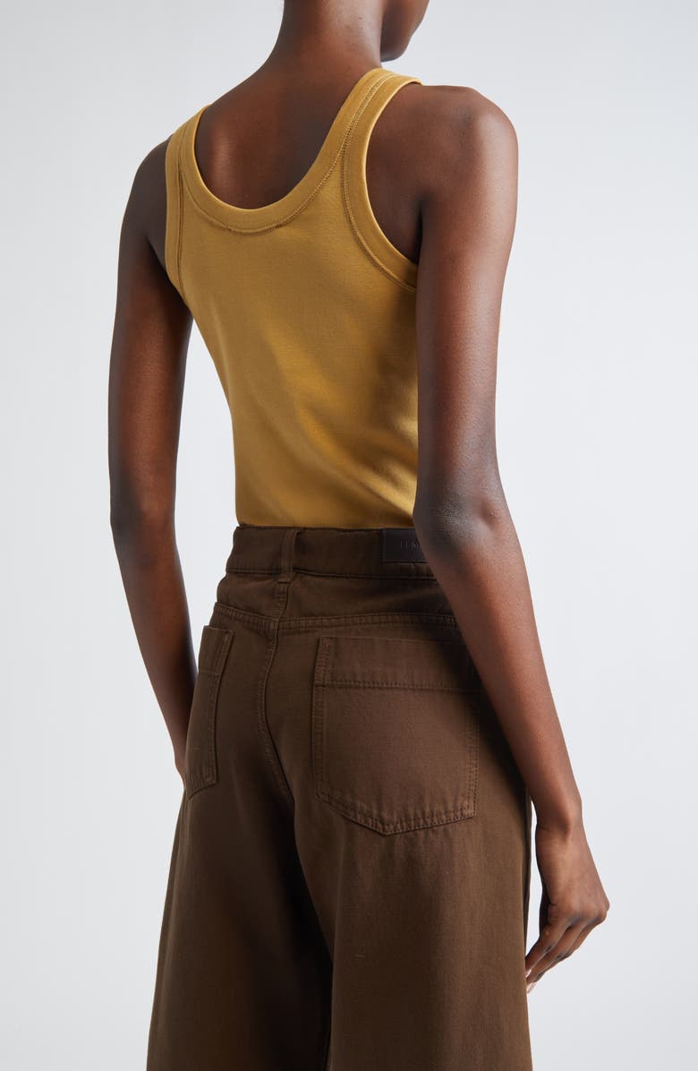 Lemaire Cotton Rib Tank, Alternate, color, Ochre