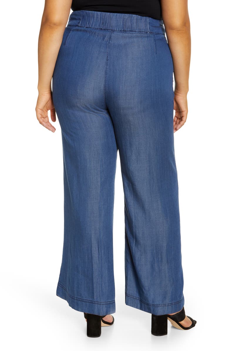 Standards & Practices Wide Leg Pants, Alternate, color, Dark Indigo
