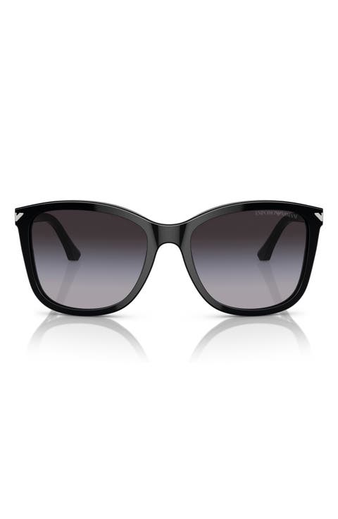 56mm Gradient Square Sunglasses