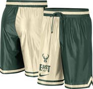 Nike Men's Nike Hunter Green/Cream Milwaukee Bucks Courtside Versus Force Split DNA Performance Shorts