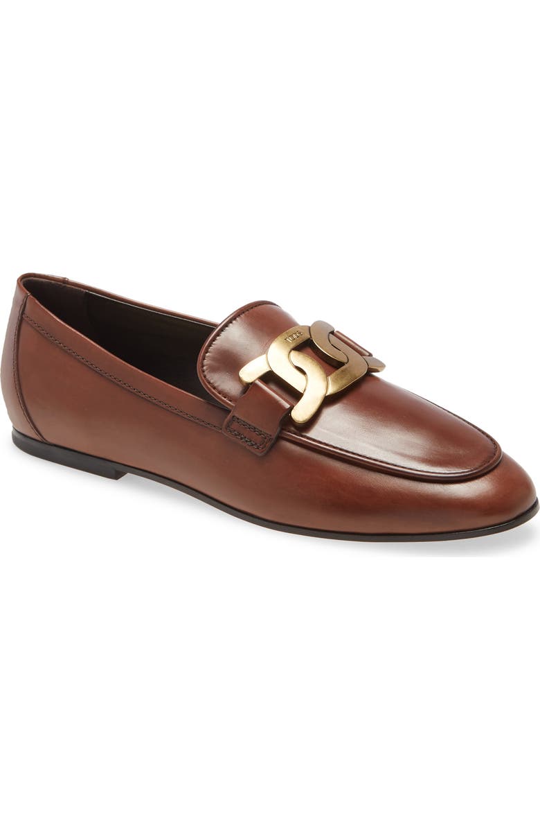 Tod's Chain Buckle Loafer, Main, color,