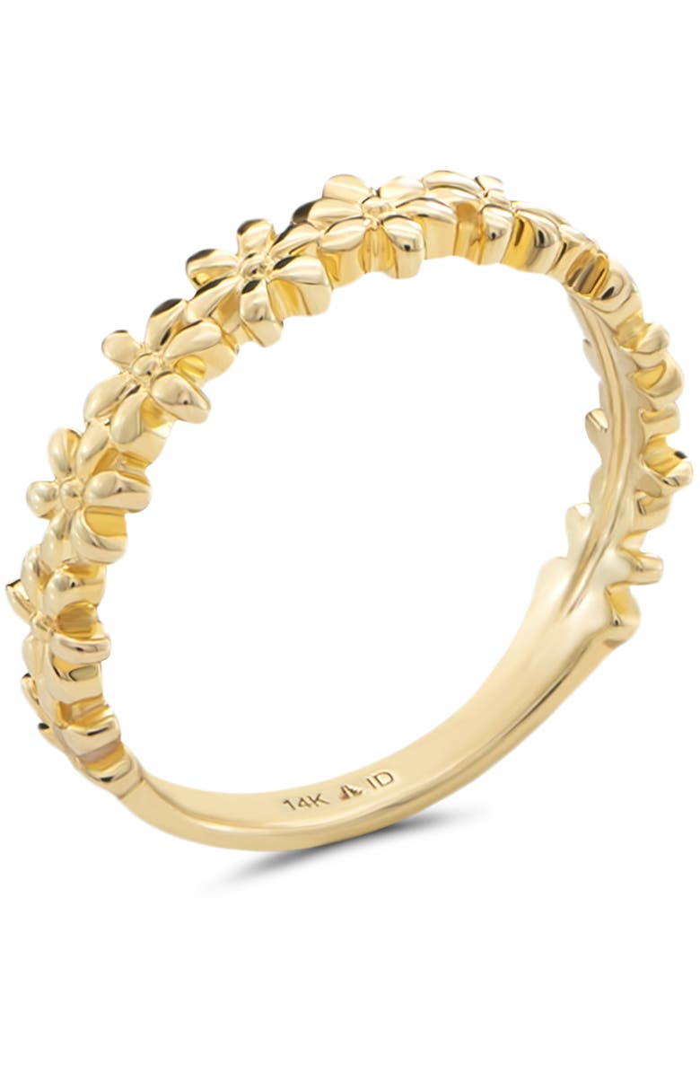 DEVATA Daisy Flower Ring in 14K Gold, Alternate, color, Yellow Gold