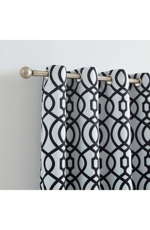 Dainty Home Single Blackout Panel Curtain In White And Black
