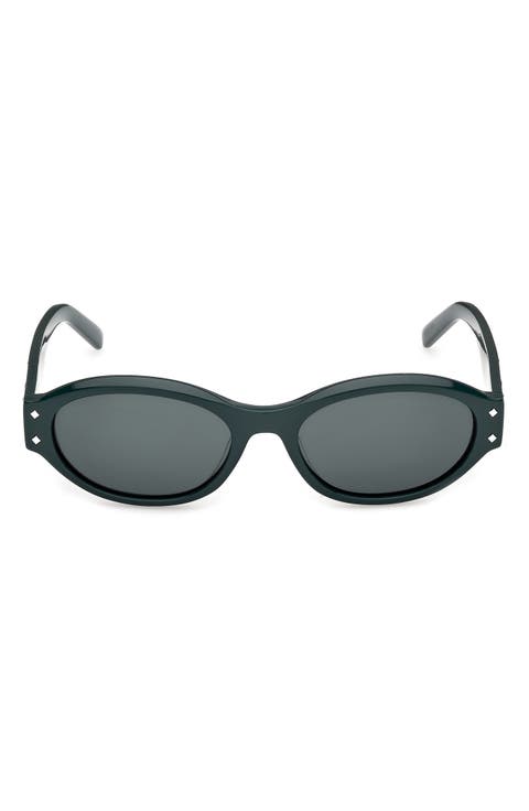 55mm Oval Sunglasses
